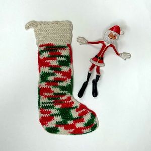 Crocheted Christmas Stocking ONLY